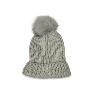 Hat Attack Cozy Knit Beanie with Pom Pom NWT